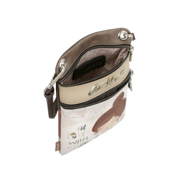 ANEKKE Mini Bolsa Tiracolo 2C Sophia Bege/Taupe | Ref. 280.42803-905