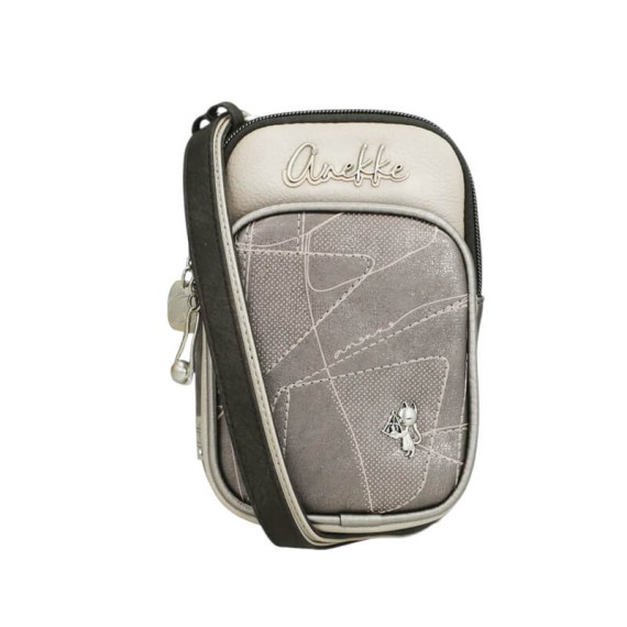 ANEKKE Mini Bolsa Tiracolo c/ Bolso Auralis Bege/Preto | Ref. 280.42813-907