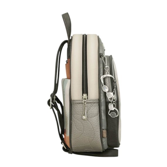 ANEKKE Mochila com Bolso Frontal Sophia Taupe | Ref. 280.42805-197