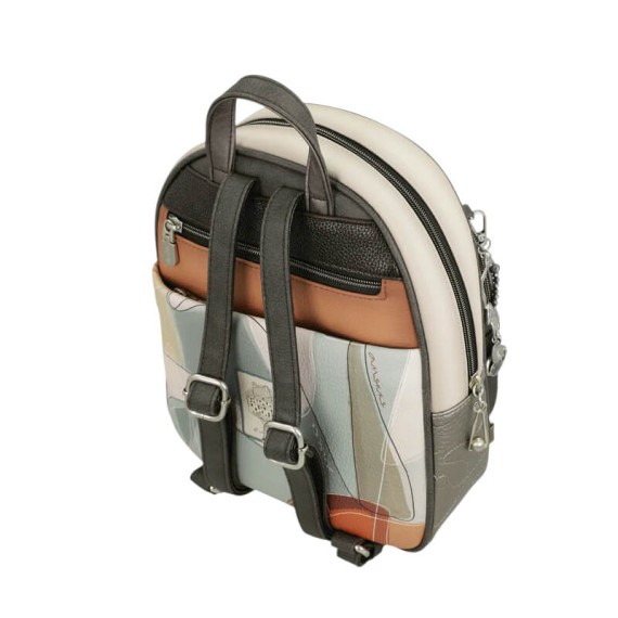 ANEKKE Mochila com Bolso Frontal Sophia Taupe | Ref. 280.42805-197