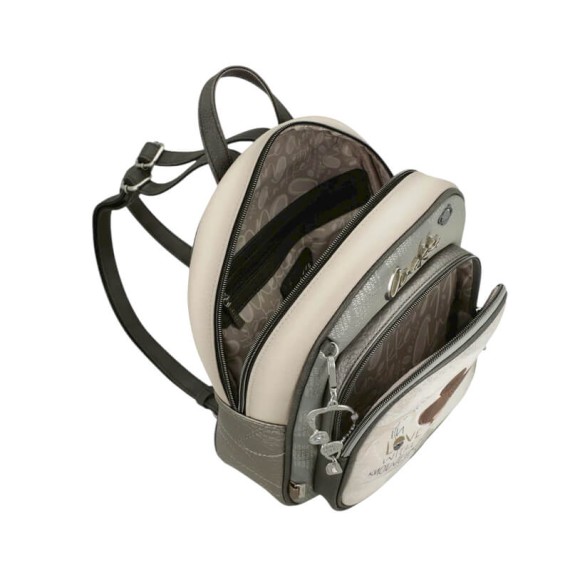 ANEKKE Mochila com Bolso Frontal Sophia Taupe | Ref. 280.42805-197