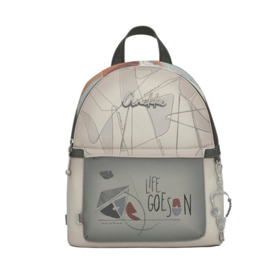 ANEKKE Mochila de Passeio 2C Auralis Bege/Preto | Ref. 280.42815-246