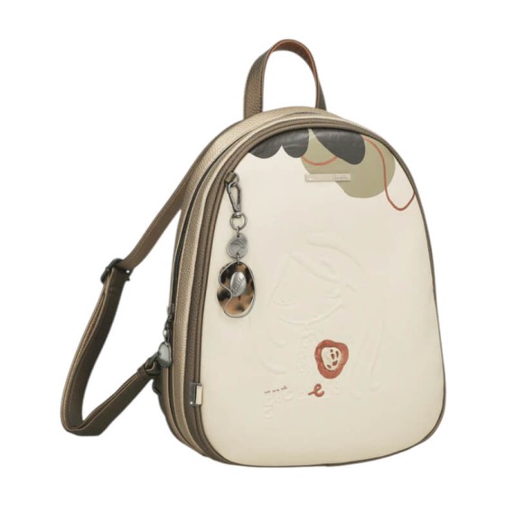 ANEKKE Mochila de Passeio Casual Gaia Bege | Ref. 280.42875-252