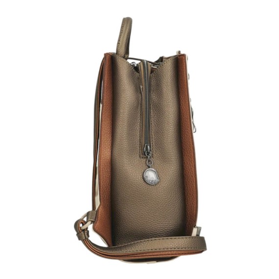 ANEKKE Mochila de Passeio Quadrada Gaia Bege | Ref. 280.42875-273