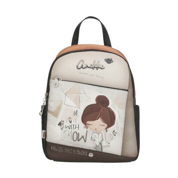 ANEKKE Mochila de Senhora Casual Sophia Bege/Taupe | Ref. 280.42805-259