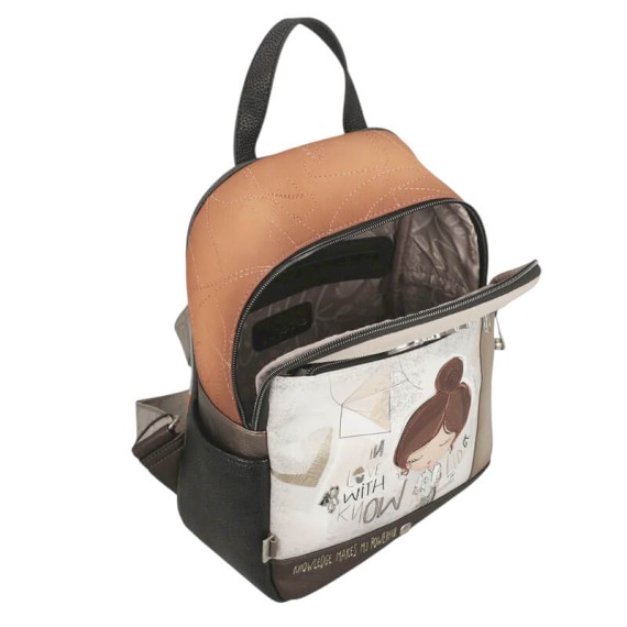 ANEKKE Mochila de Senhora Casual Sophia Bege/Taupe | Ref. 280.42805-259