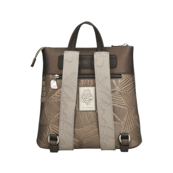 ANEKKE Mochila de Senhora Quadrada Sophia Taupe | Ref. 280.42805-233