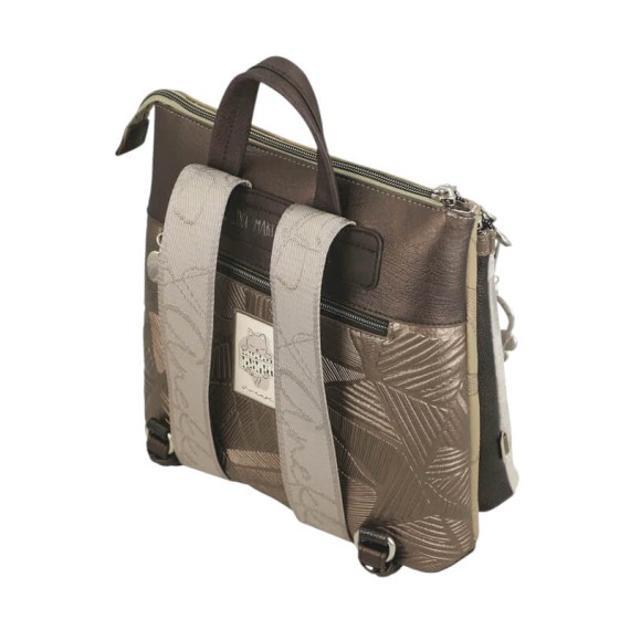 ANEKKE Mochila de Senhora Quadrada Sophia Taupe | Ref. 280.42805-233