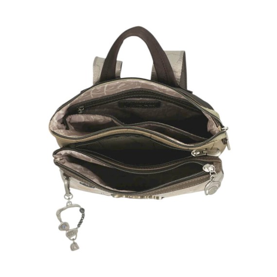 ANEKKE Mochila de Senhora Quadrada Sophia Taupe | Ref. 280.42805-233
