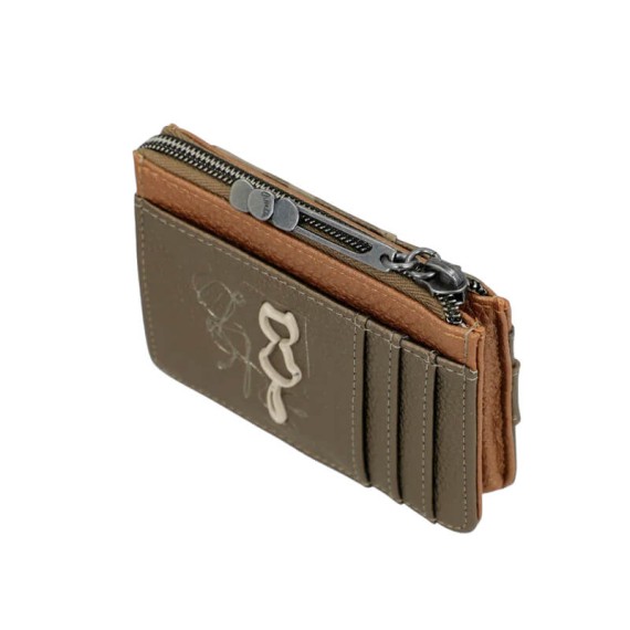 ANEKKE Porta-Cartões Gaia Castanho Metálico | Ref. 280.42879-029