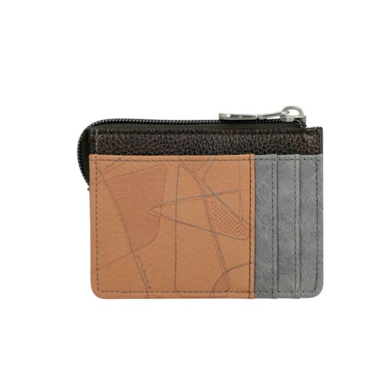 ANEKKE Porta-Cartões Sophia Bege/Prata | Ref. 280.42809-029