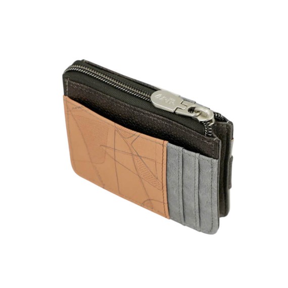 ANEKKE Porta-Cartões Sophia Bege/Prata | Ref. 280.42809-029