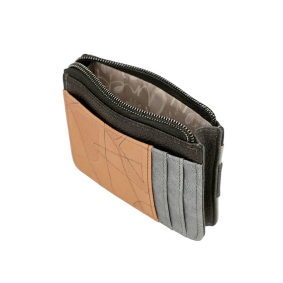 ANEKKE Porta-Cartões Sophia Bege/Prata | Ref. 280.42809-029