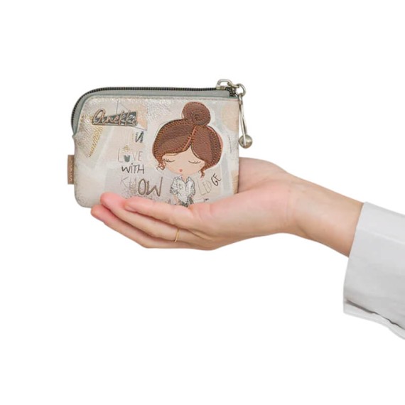 ANEKKE Porta-Moedas Pequeno Sophia 42809-019 Bege | Ref. 280.42809-019
