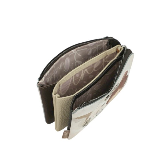 ANEKKE Porta-Moedas Triplo Sophia Bege | Ref. 280.42809-015