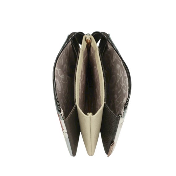 ANEKKE Porta-Moedas Triplo Sophia Bege | Ref. 280.42809-015