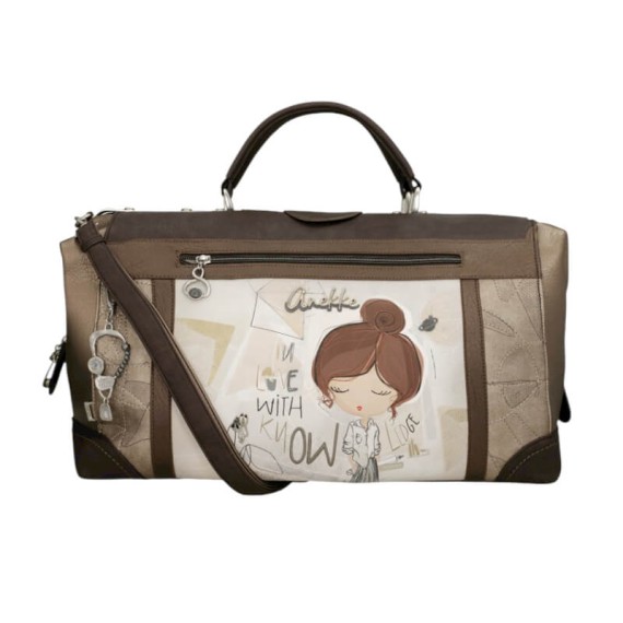 ANEKKE Saco de Viagem 53cm Sophia Bege | Ref. 280.42808-401