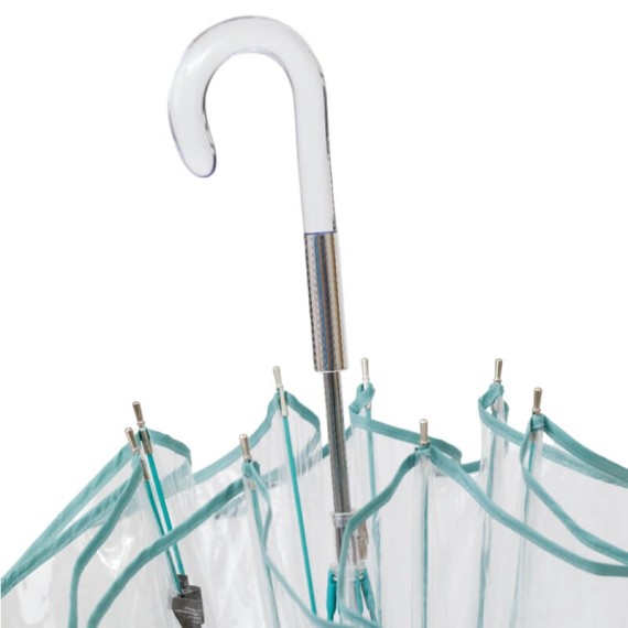 Guarda-Chuva Sra. Comprido Man. 62/8 EZPELETA Transparente Azul | Ref. 104.10764A