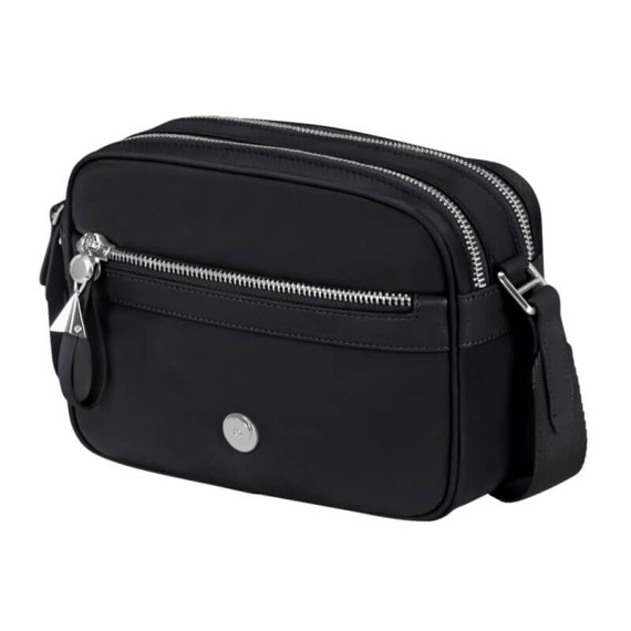 SAMSONITE Bolsa de Ombro c/ 2 Comp. Karissa Evo Preta | Ref. 92.155837-1041