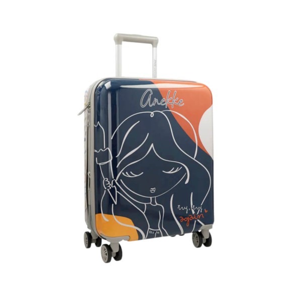 ANEKKE Mala de Cabine 55cm 4R Exp. Eikon Azul Escuro | Ref. 280.42574-001