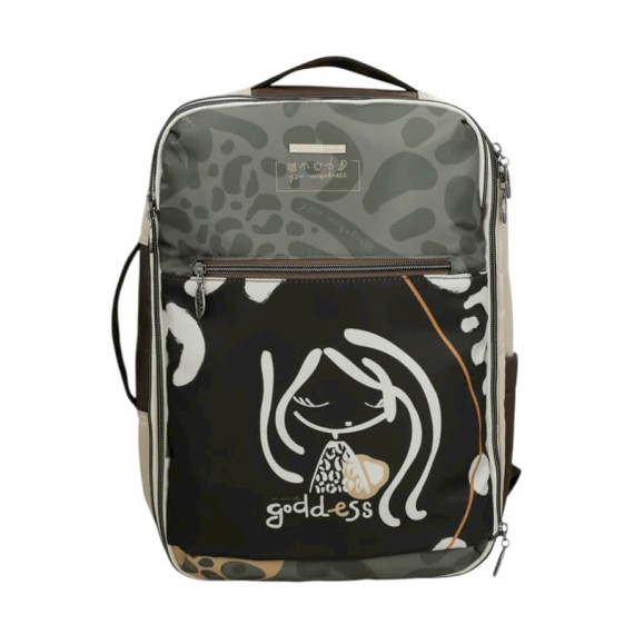 ANEKKE Mochila de Viagem Ryanair Exp. Gaia Bege/Cinza | Ref. 280.42585-013