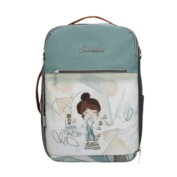 ANEKKE Mochila de Viagem Ryanair Exp. Sophia Cinza/Bege | Ref. 280.42585-012