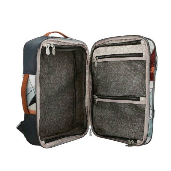 ANEKKE Mochila de Viagem Ryanair Exp. Sophia Cinza/Bege | Ref. 280.42585-012