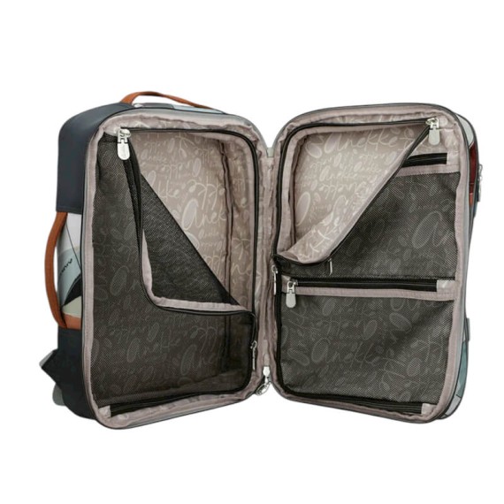 ANEKKE Mochila de Viagem Ryanair Exp. Sophia Cinza/Bege | Ref. 280.42585-012