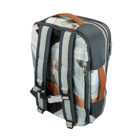 ANEKKE Mochila de Viagem Ryanair Exp. Sophia Cinza/Bege | Ref. 280.42585-012