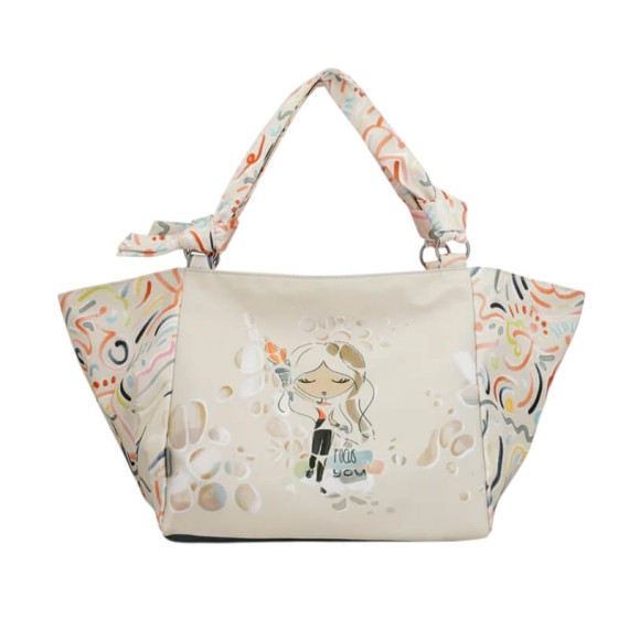 ANEKKE Saco de Praia Grande Olympia Bege | Ref. 280.42474-242