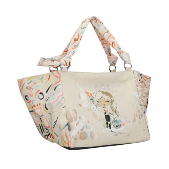 ANEKKE Saco de Praia Grande Olympia Bege | Ref. 280.42474-242