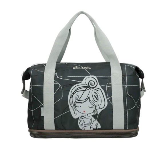 ANEKKE Saco de Viagem Expansível Sophia Cinza | Ref. 280.42588-002