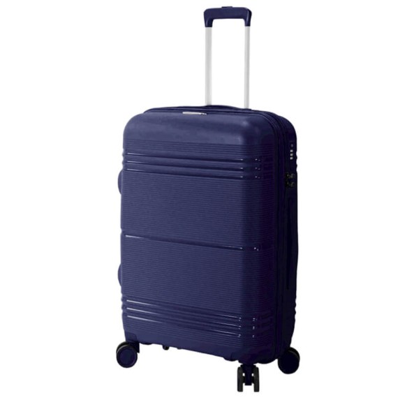 BENZI Mala de Viagem / Trolley Grande 77cm 4R BZ5749 Azul Escuro | Ref. 288.BZ5749AEC