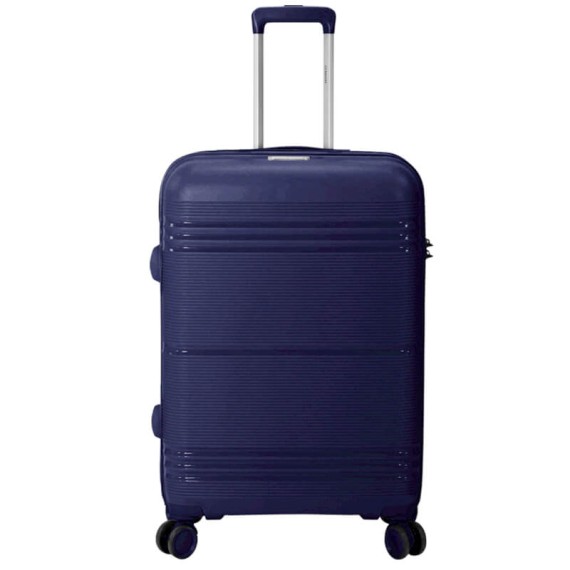 BENZI Mala de Viagem / Trolley Grande 77cm 4R BZ5749 Azul Escuro | Ref. 288.BZ5749AEC