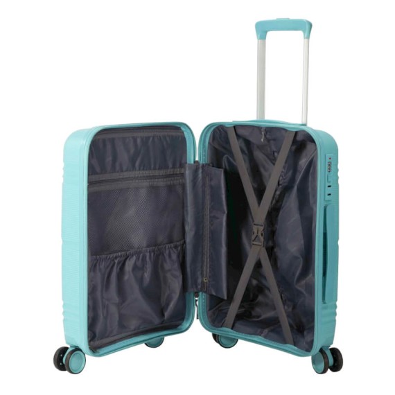 BENZI Mala de Viagem / Trolley Grande 77cm 4R BZ5749 Turquesa | Ref. 288.BZ5749ATC