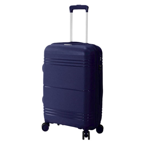 BENZI Mala de Viagem / Trolley Médio 67cm 4R BZ5749 Azul Escuro | Ref. 288.BZ5749AEB