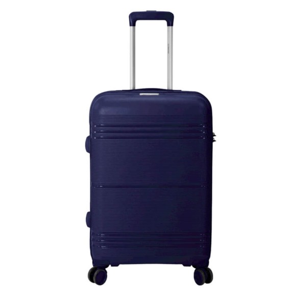 BENZI Mala de Viagem / Trolley Médio 67cm 4R BZ5749 Azul Escuro | Ref. 288.BZ5749AEB