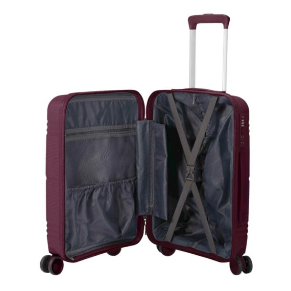BENZI Mala de Viagem / Trolley Médio 67cm 4R BZ5749 Bordô | Ref. 288.BZ5749BOB