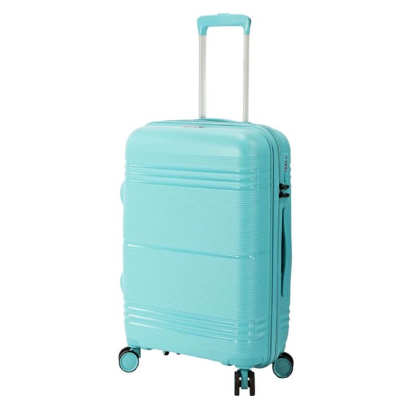 BENZI Mala de Viagem / Trolley Médio 67cm 4R BZ5749 Turquesa | Ref. 288.BZ5749ATB