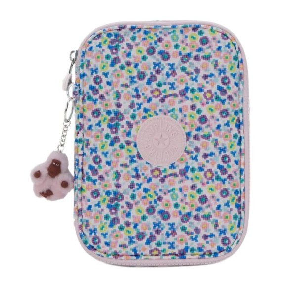 Estojo Escolar KIPLING 100 Pens Digi Flower Print | Ref. 187.KI60027ER