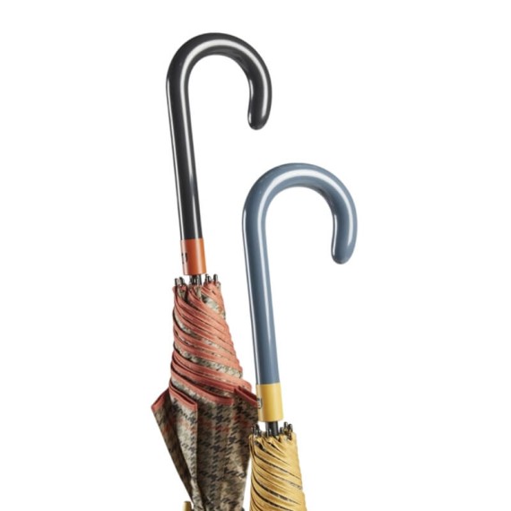 Guarda-Chuva Sra. Comprido Aut. 63/8 EZPELETA Xadrez Amarelo | Ref. 104.10720AM