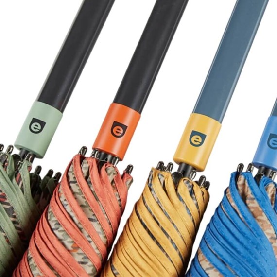 Guarda-Chuva Sra. Comprido Aut. 63/8 EZPELETA Xadrez Amarelo | Ref. 104.10720AM