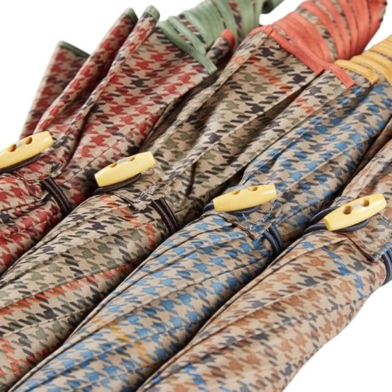 Guarda-Chuva Sra. Comprido Aut. 63/8 EZPELETA Xadrez Verde | Ref. 104.10720V