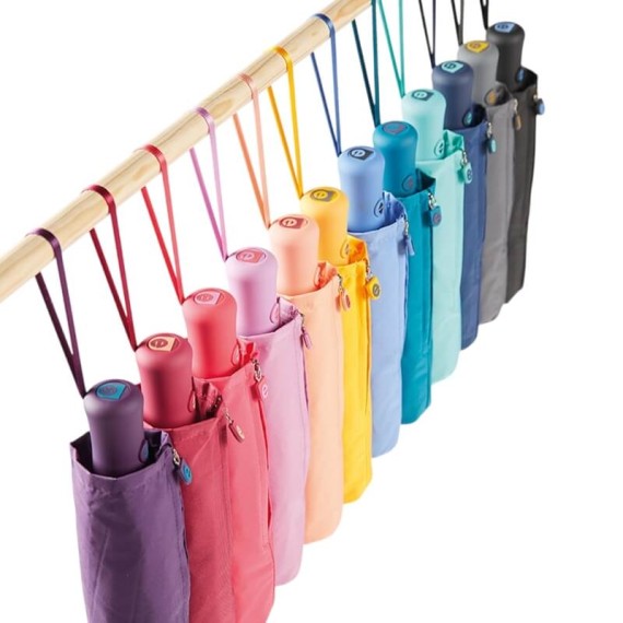 Guarda-Chuva Sra. Encolher A/F 54/8 EZPELETA Lilás/Preto | Ref. 104.10007LP