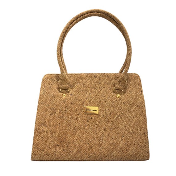 Mala de Senhora c/ Alças Curtas em Cortiça KACAUS Natural | Ref. 135.824
