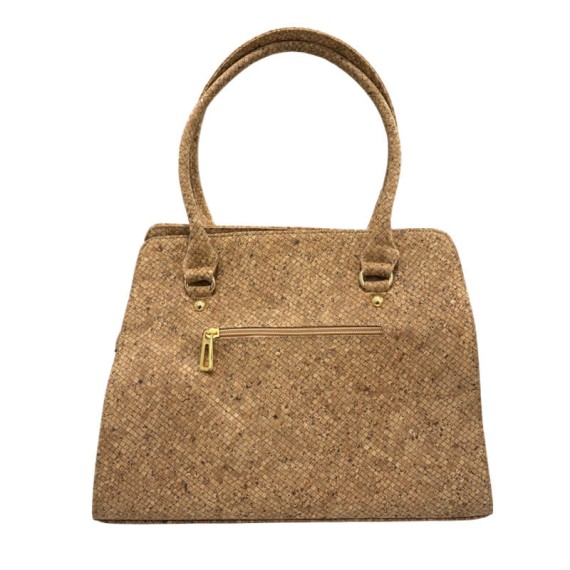 Mala de Senhora c/ Alças Curtas em Cortiça KACAUS Natural | Ref. 135.824