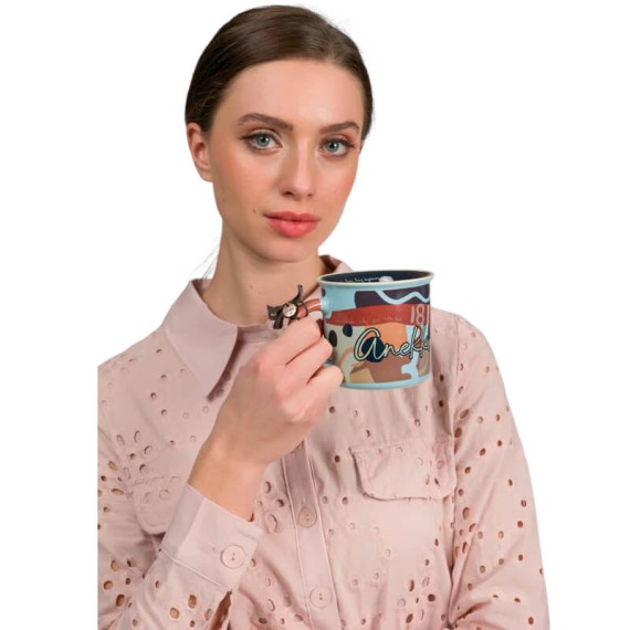 ANEKKE Caneca Porcelana Eikon 42475-105 Azul | Ref. 280.42475-105