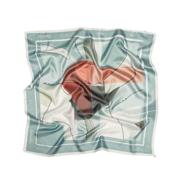 ANEKKE Lenço Quadrado Estampado Auralis Azul Claro | Ref. 280.42480-315