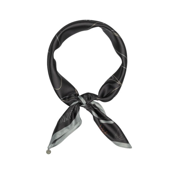 ANEKKE Lenço Quadrado Estampado Auralis Taupe | Ref. 280.42480-316