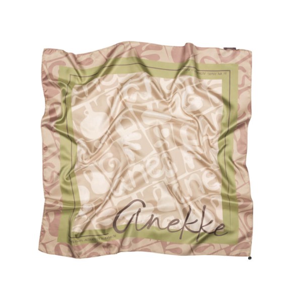 ANEKKE Lenço Quadrado Estampado Muse Bege | Ref. 280.42470-313